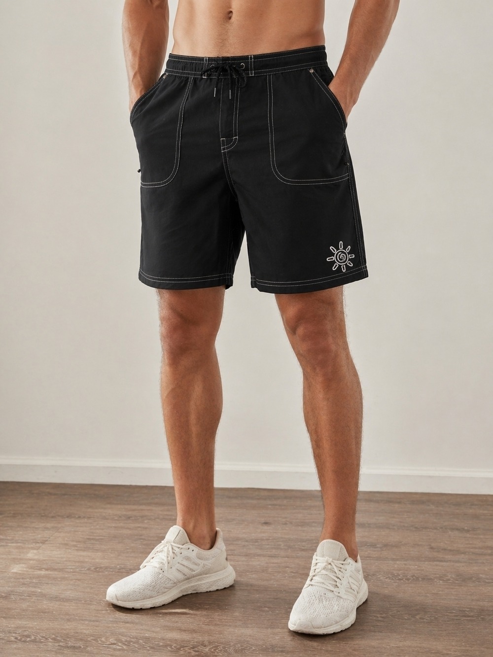 Skins Men’s XL Athletic Shorts Black Training Gym Beach NWT